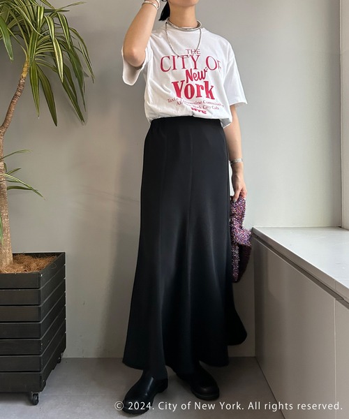 GOOD ROCK SPEED（グッドロックスピード）の「【GOOD ROCK SPEED】《WEB限定》NYC Tee（Tシャツ/カットソー・レディース・ホワイト/チャコールグレー・FREE）」の11枚目の写真