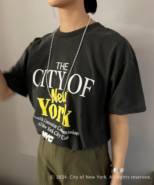 GOOD ROCK SPEED（グッドロックスピード）の「【GOOD ROCK SPEED】《WEB限定》NYC Tee（Tシャツ/カットソー・レディース・ホワイト/チャコールグレー・FREE）」の16枚目の写真