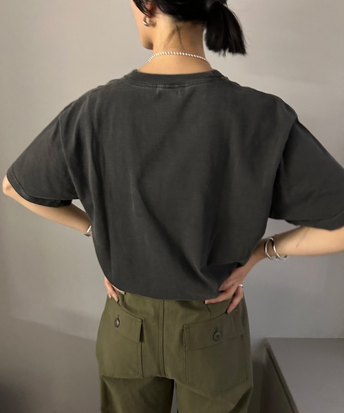 GOOD ROCK SPEED（グッドロックスピード）の「【GOOD ROCK SPEED】《WEB限定》NYC Tee（Tシャツ/カットソー・レディース・ホワイト/チャコールグレー・FREE）」の18枚目の写真