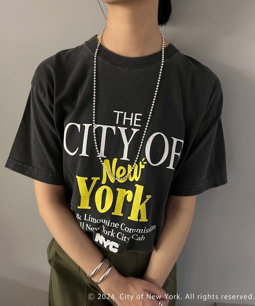 GOOD ROCK SPEED（グッドロックスピード）の「【GOOD ROCK SPEED】《WEB限定》NYC Tee（Tシャツ/カットソー・レディース・ホワイト/チャコールグレー・FREE）」の15枚目の写真