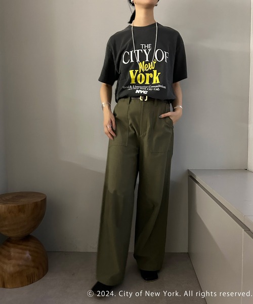 GOOD ROCK SPEED（グッドロックスピード）の「【GOOD ROCK SPEED】《WEB限定》NYC Tee（Tシャツ/カットソー・レディース・ホワイト/チャコールグレー・FREE）」の19枚目の写真