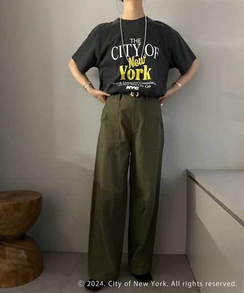 GOOD ROCK SPEED（グッドロックスピード）の「【GOOD ROCK SPEED】《WEB限定》NYC Tee（Tシャツ/カットソー・レディース・ホワイト/チャコールグレー・FREE）」の21枚目の写真