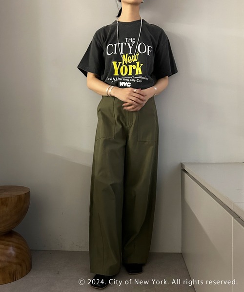 GOOD ROCK SPEED（グッドロックスピード）の「【GOOD ROCK SPEED】《WEB限定》NYC Tee（Tシャツ/カットソー・レディース・ホワイト/チャコールグレー・FREE）」の22枚目の写真