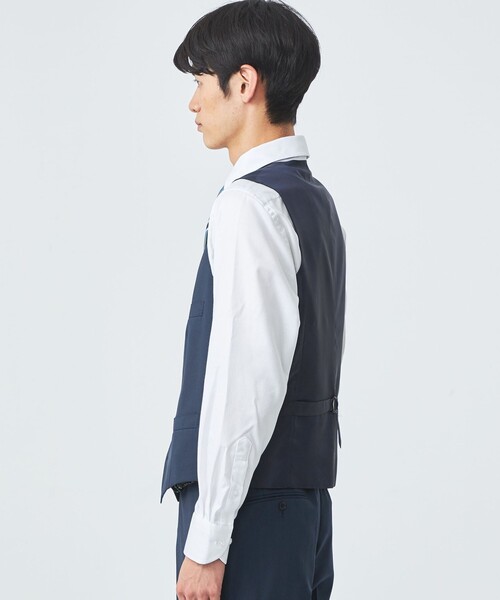 green label relaxing(グリーンレーベルリラクシング)の「REDA トロピカルムジ 5B スーツベスト(スーツベスト・メンズ・ロイヤルブルー/ダークブラウン/ブラック/ネイビー・50/48/42/52/46/44)」の11枚目の写真