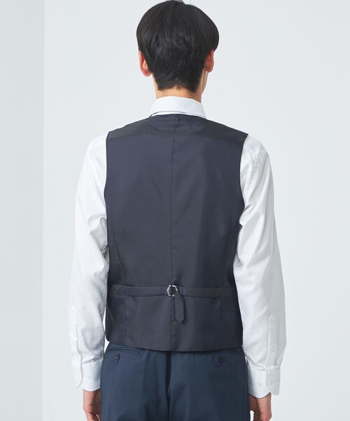 green label relaxing(グリーンレーベルリラクシング)の「REDA トロピカルムジ 5B スーツベスト(スーツベスト・メンズ・ロイヤルブルー/ダークブラウン/ブラック/ネイビー・50/48/42/52/46/44)」の12枚目の写真