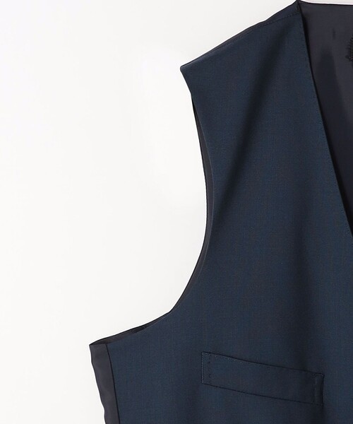 green label relaxing(グリーンレーベルリラクシング)の「REDA トロピカルムジ 5B スーツベスト(スーツベスト・メンズ・ロイヤルブルー/ダークブラウン/ブラック/ネイビー・50/48/42/52/46/44)」の16枚目の写真