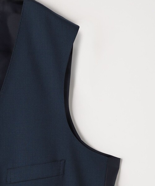 green label relaxing(グリーンレーベルリラクシング)の「REDA トロピカルムジ 5B スーツベスト(スーツベスト・メンズ・ロイヤルブルー/ダークブラウン/ブラック/ネイビー・50/48/42/52/46/44)」の17枚目の写真