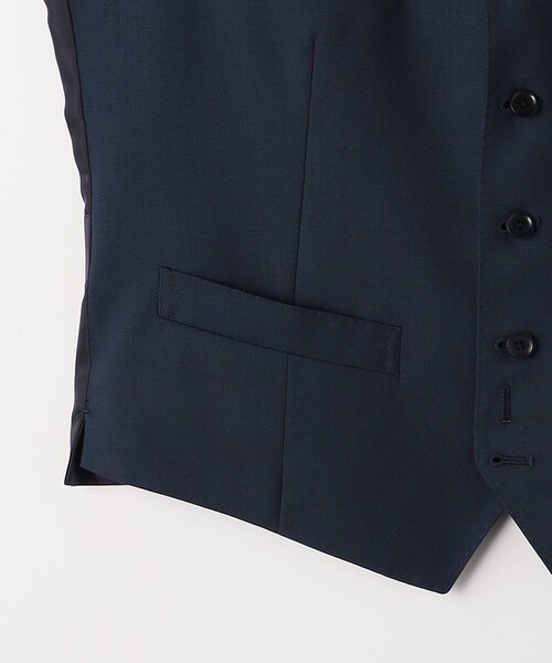 green label relaxing(グリーンレーベルリラクシング)の「REDA トロピカルムジ 5B スーツベスト(スーツベスト・メンズ・ロイヤルブルー/ダークブラウン/ブラック/ネイビー・50/48/42/52/46/44)」の18枚目の写真