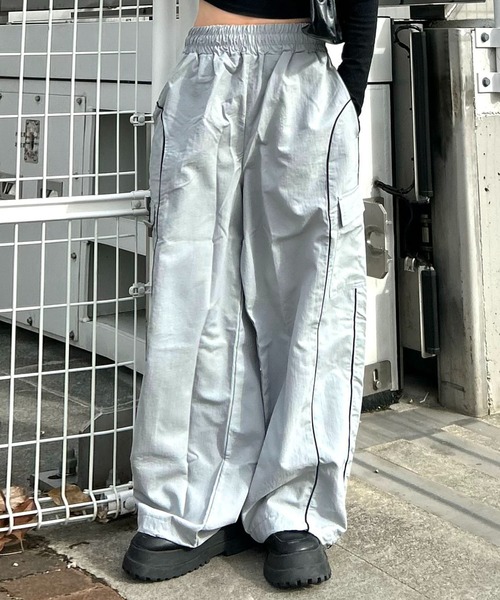 SY32 by SWEET YEARS パイピングナイロンカーゴパンツ rf7 CARGO PANTS | ALL ITEMS | 【公式】SY32 by SWEET YEARS ONLINE
