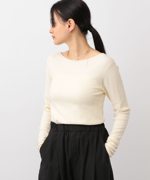 A part by（アパートバイ）の「バレリーナニットプルオーバー（ニット/セーター・レディース・グレー/アイボリー/ネイビー・FREE）」の2枚目の写真