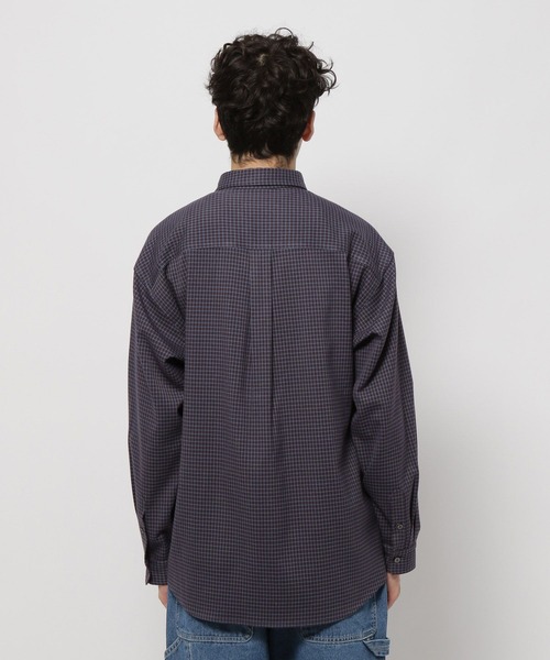 niko and...(ニコアンド)の「レトロチェックCPOシャツ(シャツ/ブラウス・メンズ・ベージュ/ライトグレー/ネイビー・MEDIUM/LARGE)」の8枚目の写真