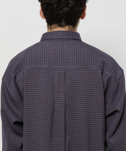 niko and...(ニコアンド)の「レトロチェックCPOシャツ(シャツ/ブラウス・メンズ・ベージュ/ライトグレー/ネイビー・MEDIUM/LARGE)」の13枚目の写真