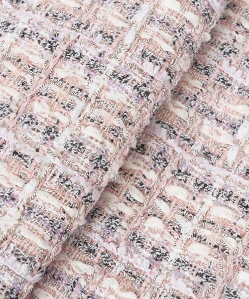 ANAYI（アナイ）の「【セットアップ対応商品】ペールピンクツイードキーネック ワンピース（ワンピース・レディース・ピンク・38/36/34）」の18枚目の写真