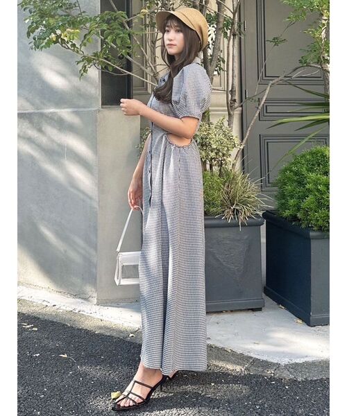 RESEXXY（リゼクシー）の「ウエストオープンシャツワンピース（ワンピース・レディース・チャコールグレー/ブラック/ホワイト/その他1・FREE）」の6枚目の写真