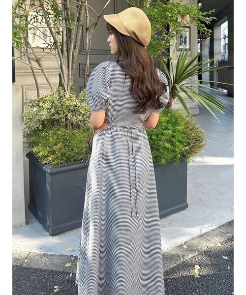 RESEXXY（リゼクシー）の「ウエストオープンシャツワンピース（ワンピース・レディース・チャコールグレー/ブラック/ホワイト/その他1・FREE）」の8枚目の写真