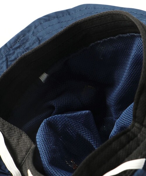 BRANSHES（ブランシェス）の「日よけ付き刺繍ハット（ハット・キッズ・ネイビー/ラベンダー・50cm/56cm/52cm/54cm）」の4枚目の写真