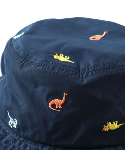 BRANSHES（ブランシェス）の「日よけ付き刺繍ハット（ハット・キッズ・ネイビー/ラベンダー・50cm/56cm/52cm/54cm）」の10枚目の写真