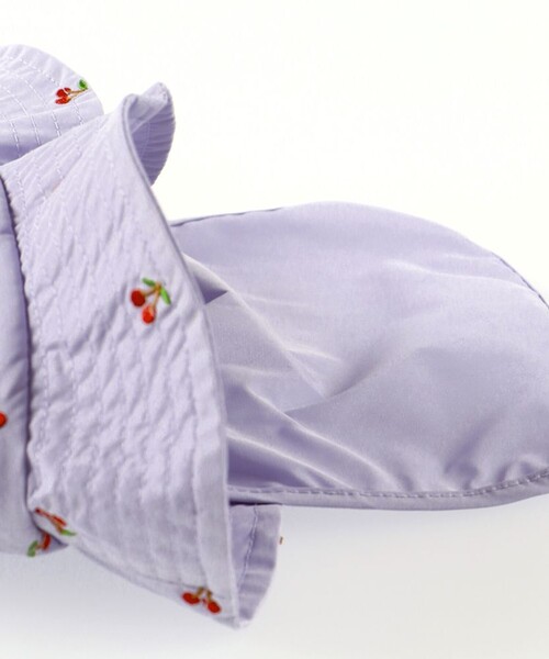 BRANSHES（ブランシェス）の「日よけ付き刺繍ハット（ハット・キッズ・ネイビー/ラベンダー・50cm/56cm/52cm/54cm）」の8枚目の写真