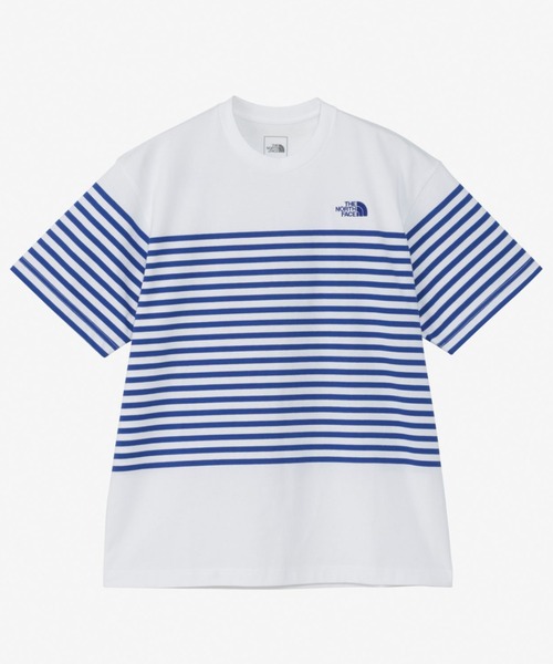THE NORTH FACE(ザノースフェイス)の「THE NORTH FACE/ザ・ノース・フェイス S/S PANEL BORDER TEE 半袖Tee パネルボーダー 速乾 NT32406(Tシャツ/カットソー・メンズ・ブラック/ホワイト/ネイビー・XL/L/M)」の2枚目の写真