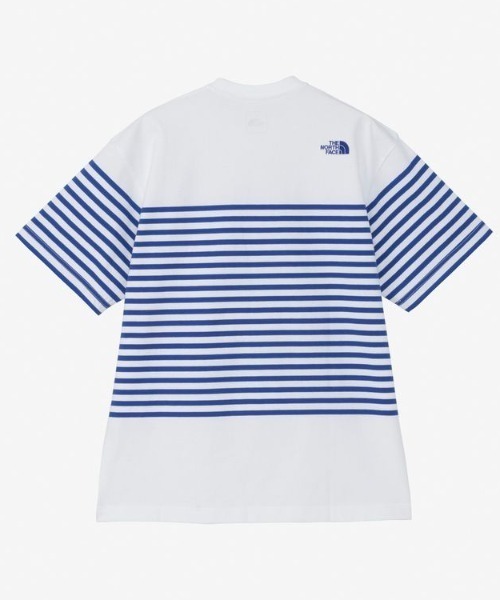 THE NORTH FACE(ザノースフェイス)の「THE NORTH FACE/ザ・ノース・フェイス S/S PANEL BORDER TEE 半袖Tee パネルボーダー 速乾 NT32406(Tシャツ/カットソー・メンズ・ブラック/ホワイト/ネイビー・XL/L/M)」の6枚目の写真