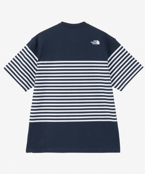 THE NORTH FACE(ザノースフェイス)の「THE NORTH FACE/ザ・ノース・フェイス S/S PANEL BORDER TEE 半袖Tee パネルボーダー 速乾 NT32406(Tシャツ/カットソー・メンズ・ブラック/ホワイト/ネイビー・XL/L/M)」の8枚目の写真