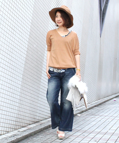 DouDou（ドゥドゥ）の「【DouDou】フェルトハット（ハット・レディース・オレンジ/キャメル/ダークブラウン/ブラック・FREE）」の16枚目の写真