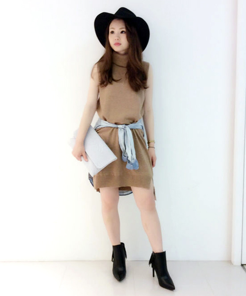 DouDou（ドゥドゥ）の「【DouDou】フェルトハット（ハット・レディース・オレンジ/キャメル/ダークブラウン/ブラック・FREE）」の15枚目の写真