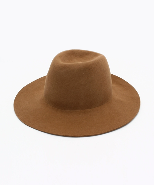 DouDou（ドゥドゥ）の「【DouDou】フェルトハット（ハット・レディース・オレンジ/キャメル/ダークブラウン/ブラック・FREE）」の4枚目の写真