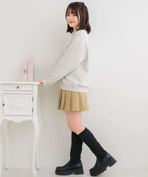 ems excite（エムズエキサイト）の「襟付きステッチ刺繍トレーナー（Tシャツ/カットソー・レディース・ブルー/ホワイト系その他/ベージュ・FREE）」の15枚目の写真