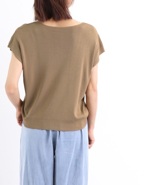 Miniministore(ミニミニストア)の「韓国新作 フレンチスリーブ サマーニット(ニット/セーター・レディース・ラベンダー/ベージュ/グリーン・FREE)」の10枚目の写真
