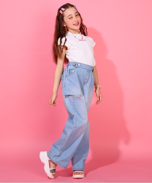 BABYDOLL(ベビードール)の「クラッシュフレア デニム パンツ 9164K(デニムパンツ・キッズ・ブルー/ブラック・100cm/110cm/120cm/130cm/140cm)」の8枚目の写真