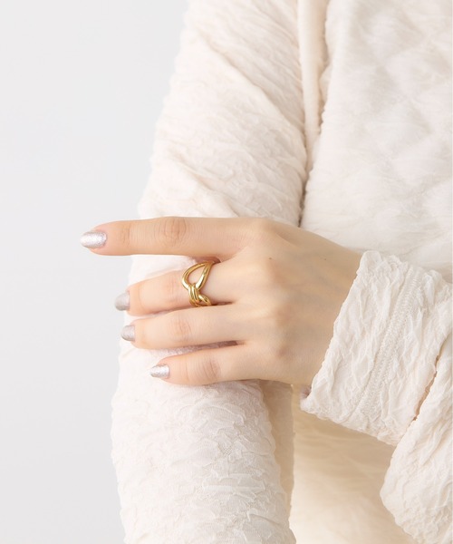 COLONY 2139（コロニートゥーワンスリーナイン）の「ループラインノットステンレスリング（リング・レディース・シルバー/ゴールド・FREE）」の12枚目の写真