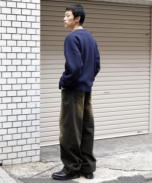 ALAND（エーランド）の「【UNISEX】ALAND／Alogoニットクルーネック2 2105520（ニット/セーター・レディース・グリーン/ネイビー/アイボリー・MEDIUM/LARGE）」の9枚目の写真