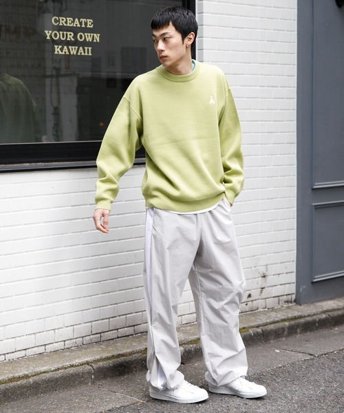 ALAND（エーランド）の「【UNISEX】ALAND／Alogoニットクルーネック2 2105520（ニット/セーター・レディース・グリーン/ネイビー/アイボリー・MEDIUM/LARGE）」の13枚目の写真