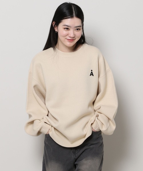 セール】【UNISEX】ALAND／Alogoニットクルーネック2 2105520