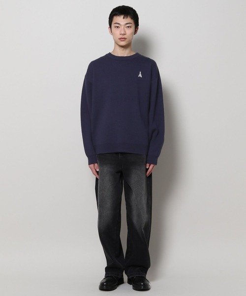 ALAND（エーランド）の「【UNISEX】ALAND／Alogoニットクルーネック2 2105520（ニット/セーター・レディース・グリーン/ネイビー/アイボリー・MEDIUM/LARGE）」の21枚目の写真