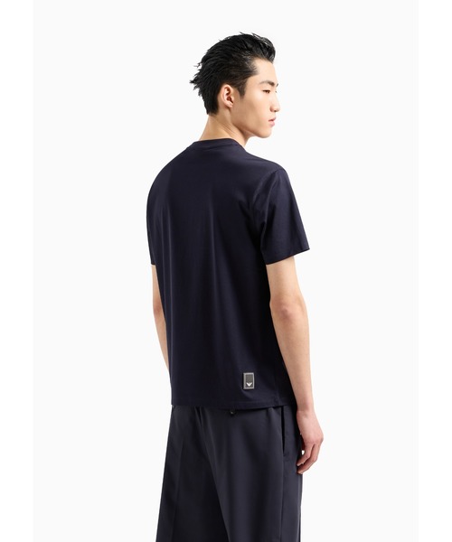 EMPORIO ARMANI（エンポリオアルマーニ）の「【エンポリオ アルマーニ】トラベルエッセンシャル Tシャツ シルケットジャージー（Tシャツ/カットソー・メンズ・ネイビー/グレー/オフホワイト・X-LARGE/SMALL/MEDIUM/LARGE/XX-LARGE/X-SMALL）」の15枚目の写真