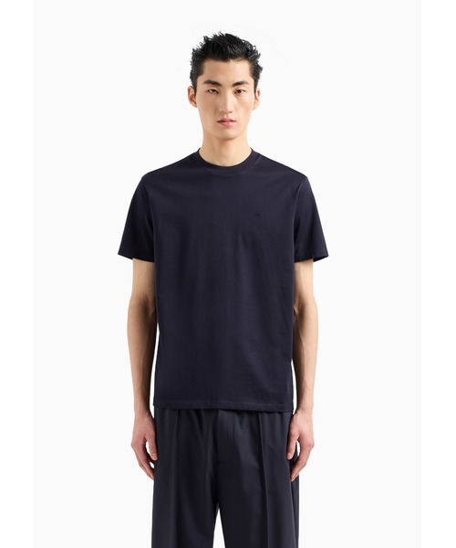 EMPORIO ARMANI（エンポリオアルマーニ）の「【エンポリオ アルマーニ】トラベルエッセンシャル Tシャツ シルケットジャージー（Tシャツ/カットソー・メンズ・ネイビー/グレー/オフホワイト・X-LARGE/SMALL/MEDIUM/LARGE/XX-LARGE/X-SMALL）」の14枚目の写真