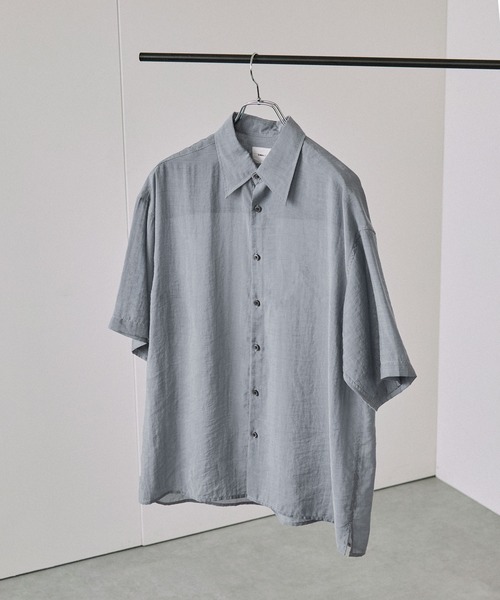 EMMA clothes★メンズ長袖★綿★ホワイトネイビーシャツ★ EMMA CLOTHES 「EMMA CLOTHES」 長袖Tシャツ L ホワイト メンズ