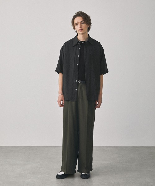 EMMA CLOTHES エマクローズ メンズ ビッグシルエット半袖ワークシャツ EMMA CLOTHES エマクローズ メンズ ビッグ EMMA CLOTHES エマクローズ メンズ ビッグシルエット半袖ワークシャツ