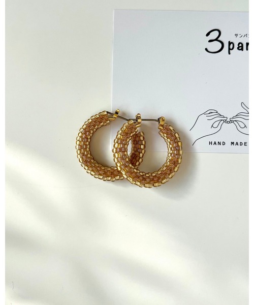 tone(トーン)の「【3pan】フープピアス(MA)(ピアス(両耳用)・レディース・アイボリー/ネイビー/レッド/グリーン/ブラウン・FREE)」の13枚目の写真