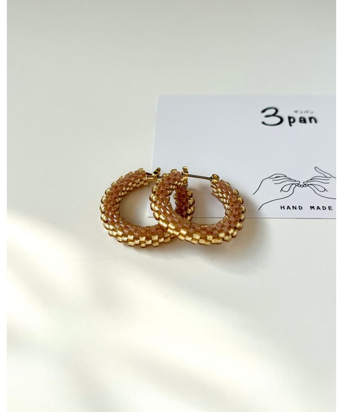 tone(トーン)の「【3pan】フープピアス(MA)(ピアス(両耳用)・レディース・アイボリー/ネイビー/レッド/グリーン/ブラウン・FREE)」の12枚目の写真
