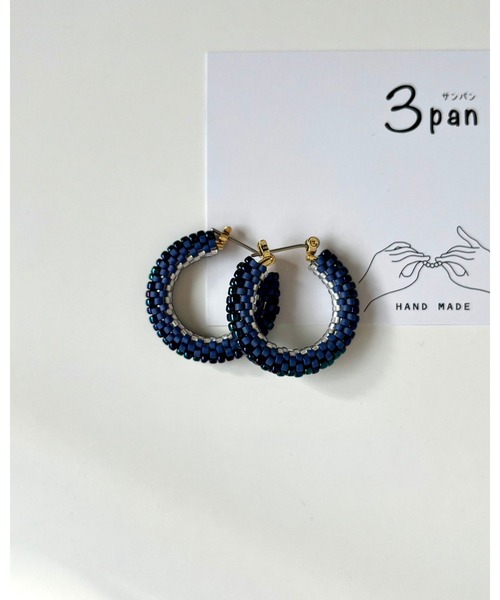 tone(トーン)の「【3pan】フープピアス(MA)(ピアス(両耳用)・レディース・アイボリー/ネイビー/レッド/グリーン/ブラウン・FREE)」の10枚目の写真