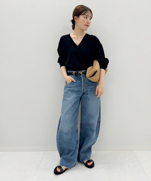 プラージュ　美品♡Fine Gauge Vニット　トップス　カットソー plage（プラージュ）の「Hight Twist Fine V ニット（ニット