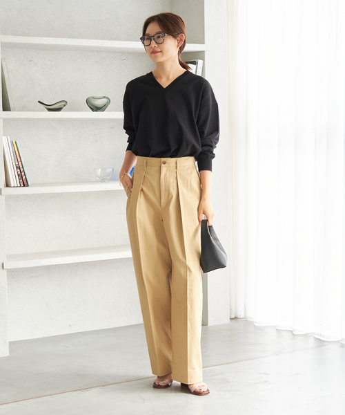 プラージュ　美品♡Fine Gauge Vニット　トップス　カットソー plage（プラージュ）の「Hight Twist Fine V ニット（ニット
