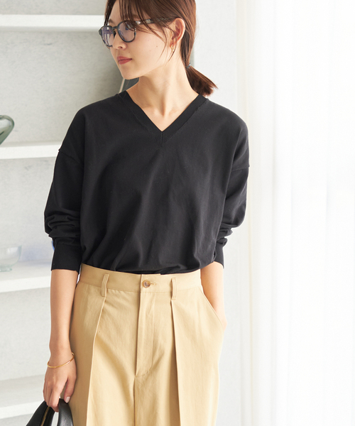 プラージュ　美品♡Fine Gauge Vニット　トップス　カットソー plage（プラージュ）の「Hight Twist Fine V ニット（ニット
