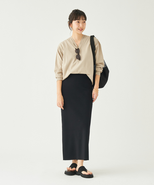 プラージュ　美品♡Fine Gauge Vニット　トップス　カットソー plage（プラージュ）の「Hight Twist Fine V ニット（ニット