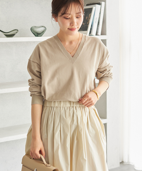 plage（プラージュ）の「Hight Twist Fine V ニット（ニット