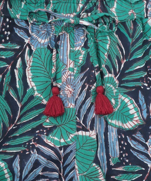 チチカカ（チチカカ）の「Rico エコフレンドリーダイ ブロックプリントリーフフラワーパンツ（その他パンツ・レディース・ブラック/ベージュ・FREE）」の18枚目の写真