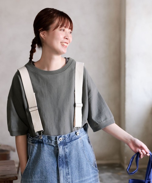 soulberry（ソウルベリー）の「イチモク！な、無地Tシャツ（Tシャツ/カットソー・レディース・スミクロ/キャメル/プラム/キナリ・LL/L/4L/3L/M）」の3枚目の写真